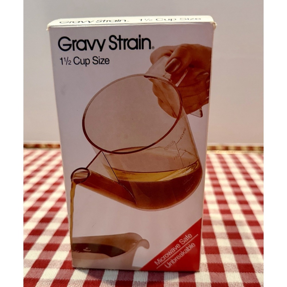 EHI Gravy Fat Separator Cup 1 1/2 Cup Dripless Spout Clear PC MPN 823